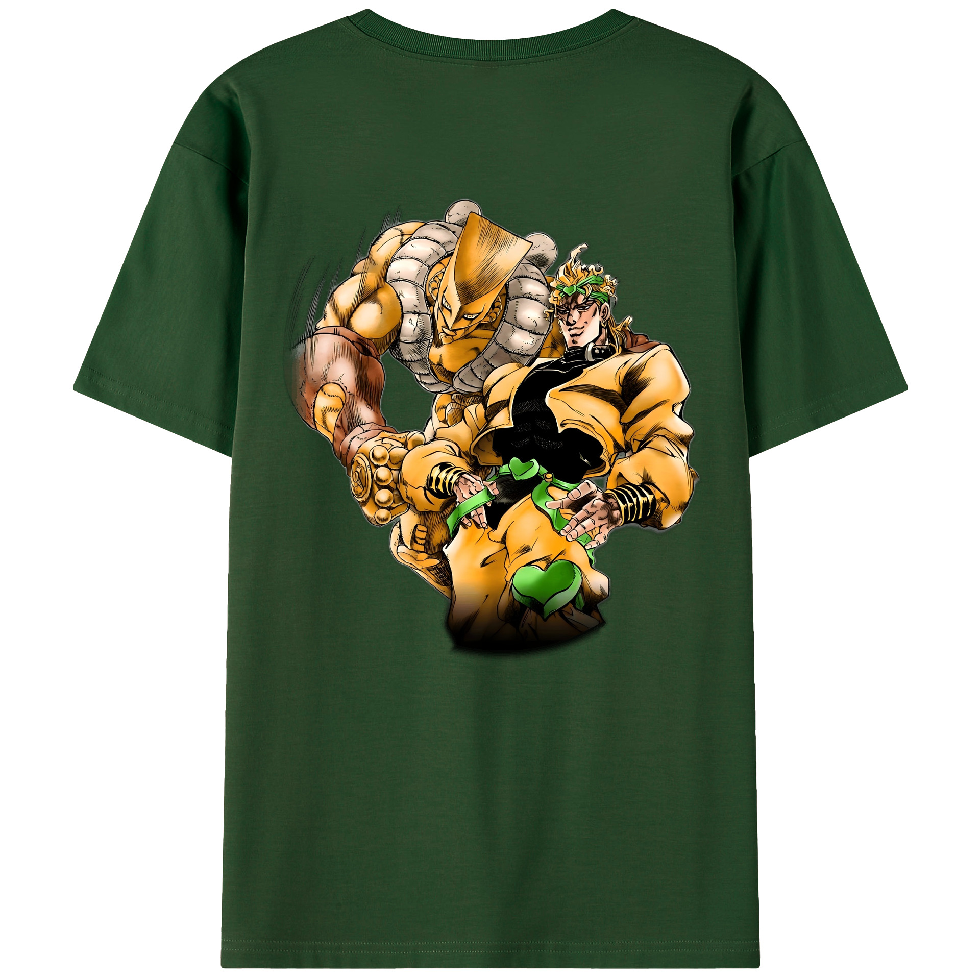 （画像用） ジョジョの奇妙な冒険 ディオ?ブランドー JoJo's Bizarre Adventure Dio Brando 綿100％半袖Tシャツ（背面プリント）